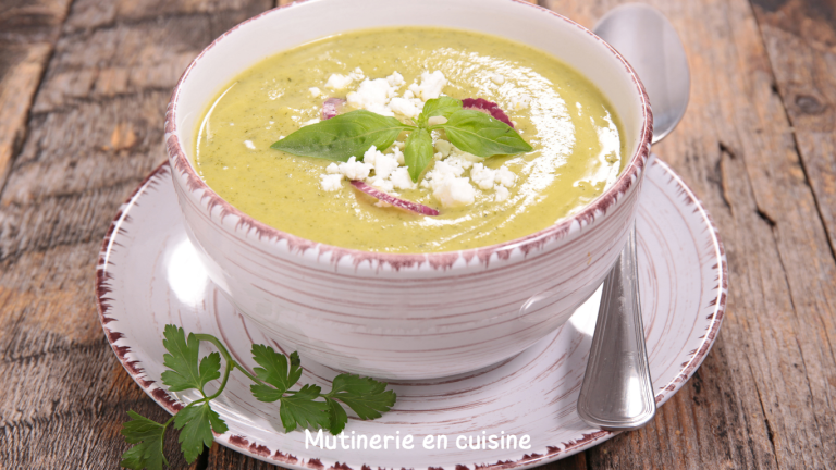 Velouté de courgettes au Kiri
